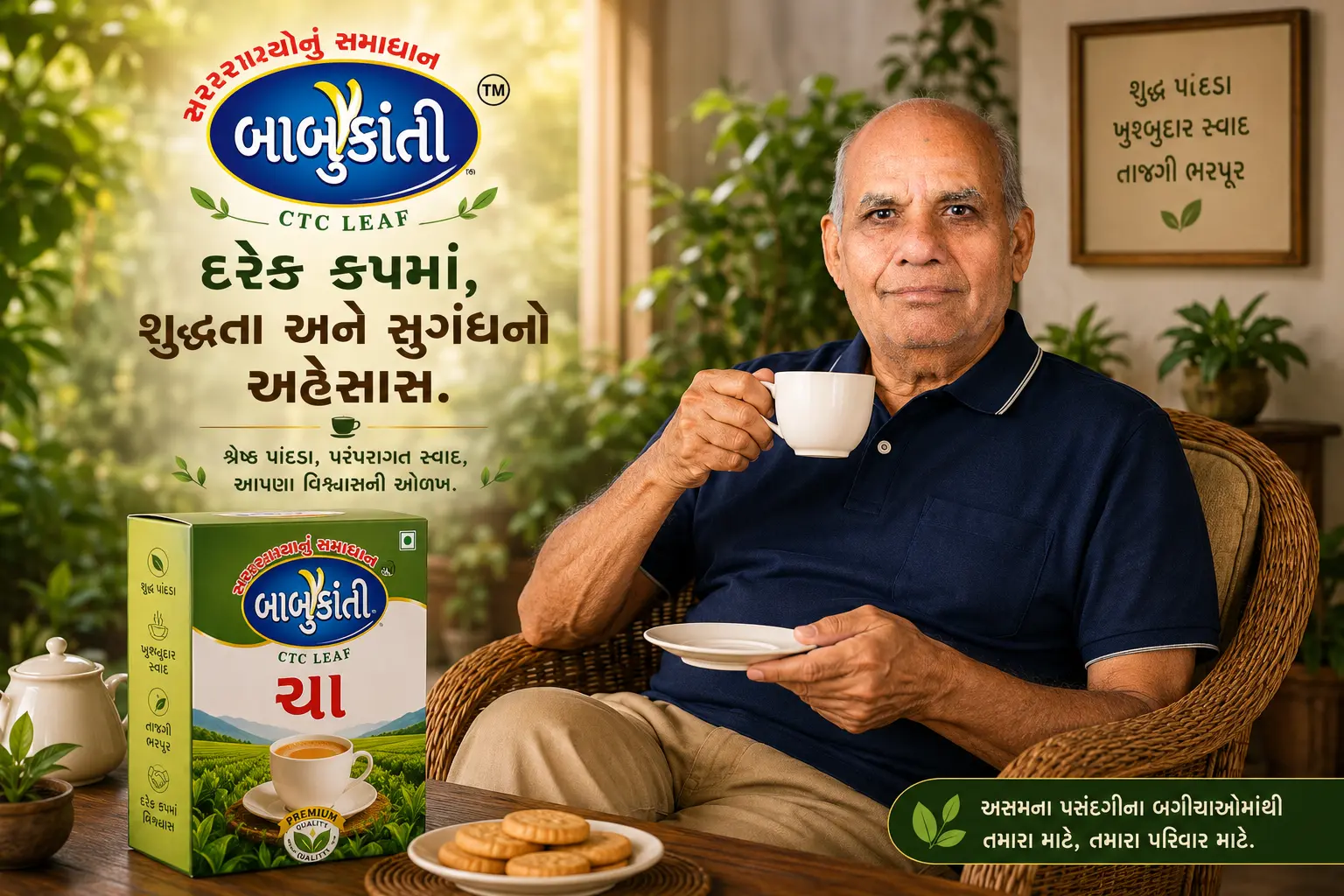 Customers enjoying tea